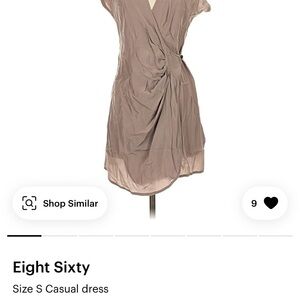 Eight Sixty Women's Taupe Mini Dress